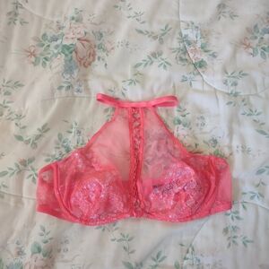 VS Very Sexy Metallic Iridescent High Neck Halter Bralette